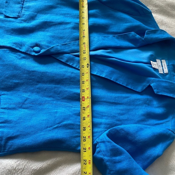 Vibrant Blue Women's Blazer - Picture 4 of 7